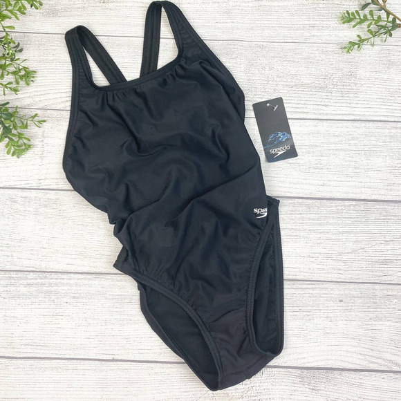 NEW Speedo Girls' Swimsuit One Piece Prolt Super Pro Solid Youth SM - Picture 1 of 9